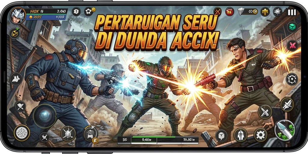 Tampilan aksi mendebarkan di gameplay 6RT yang penuh tantangan.