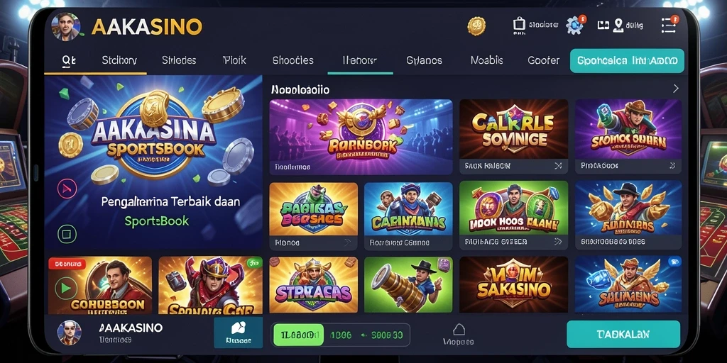 Tangkapan layar AAKASINO menunjukkan fitur taruhan yang dinamis dan interaktif.