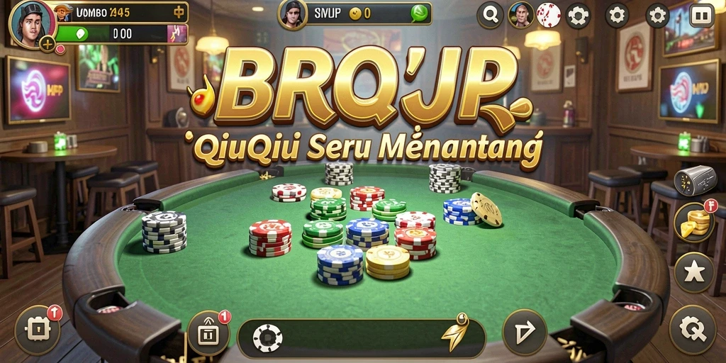 Screenshot gameplay QiuQiu BROJP yang seru dan interaktif.