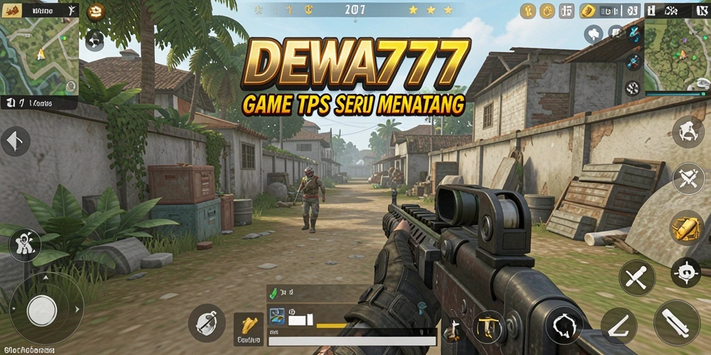 Tampilan gameplay seru DEWA777 dalam aksi TPS.