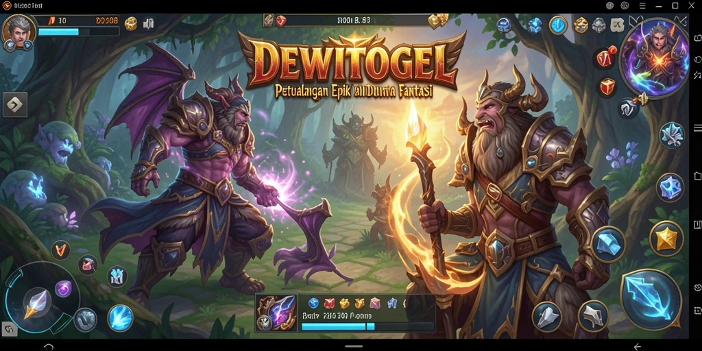 Tampilan gameplay menarik dari DEWITOGEL dalam petualangan RPG.
