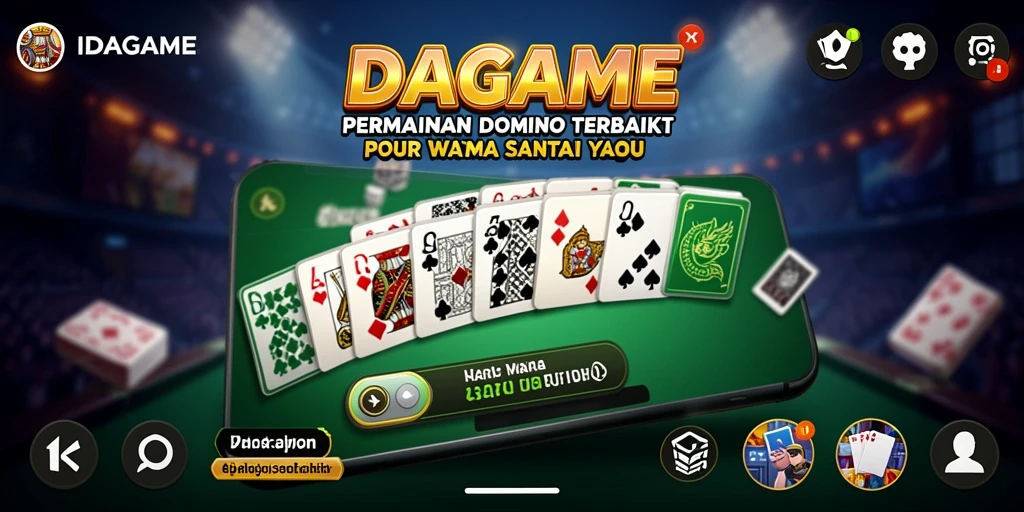 Screenshot menunjukkan gameplay seru dari IDAGAME dengan atmosfer domino yang menantang.