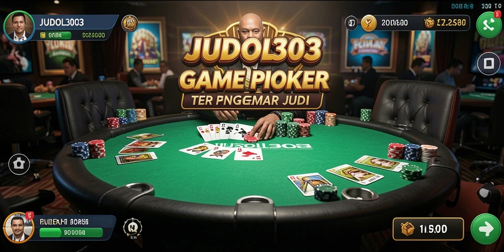 Screenshot gameplay JUDOL303 menampilkan aksi seru untuk pemain Poker.