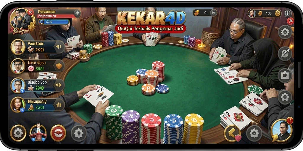 Tangkapan layar KEKAR4D menampilkan momen seru saat bermain QiuQiu.