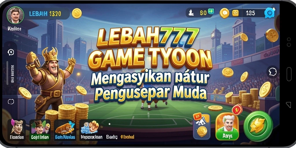 Gameplay Tycoon yang dinamis dan menantang di LEBAH777.