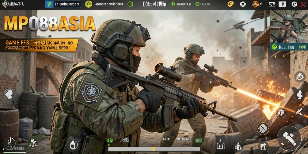 Screenshot dari gameplay MPO88ASIA menampilkan aksi perang yang mendebarkan.