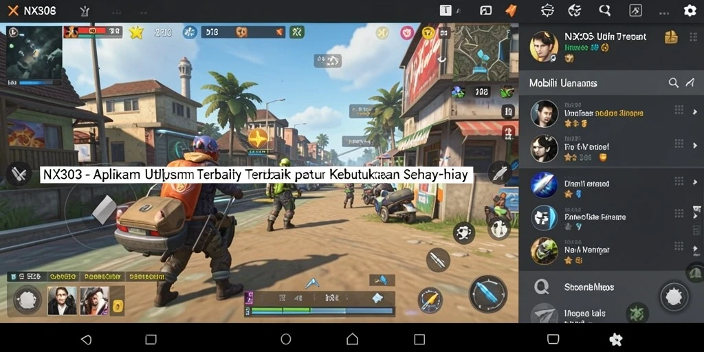 Tampilan antarmuka NX303 dengan fitur Utility yang intuitif.