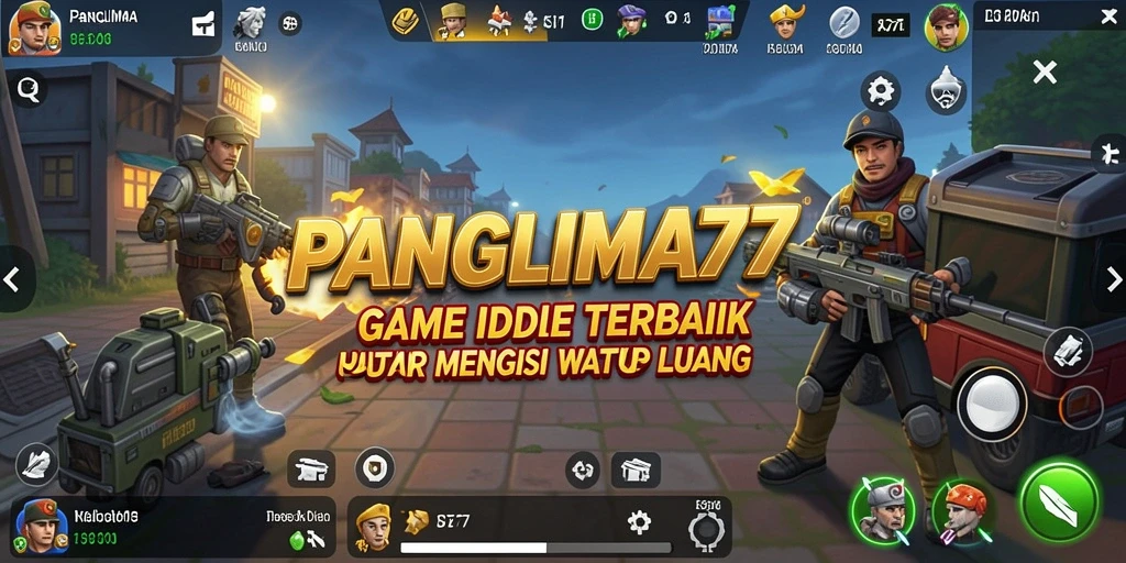 Tangkapan layar gameplay menunjukkan aksi seru dalam PANGLIMA77.