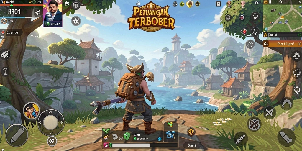 Tangkapan layar gameplay RP62RP menampilkan eksplorasi dunia terbuka yang luas.