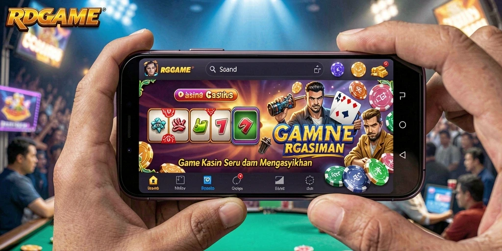 Tampilan utama RPGAME dengan gameplay Kasino yang serem dan interaktif.