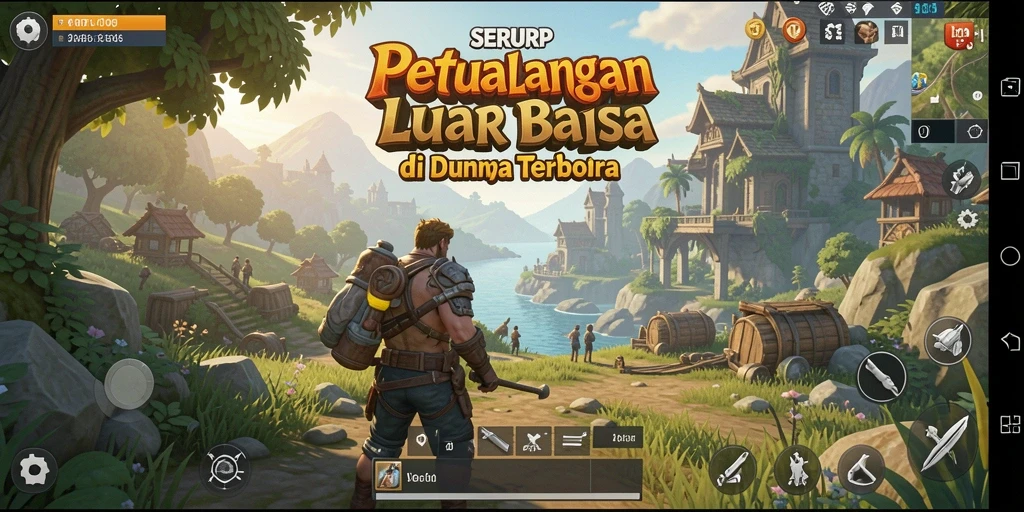 Gameplay SERURP yang memikat dalam dunia terbuka yang luas.