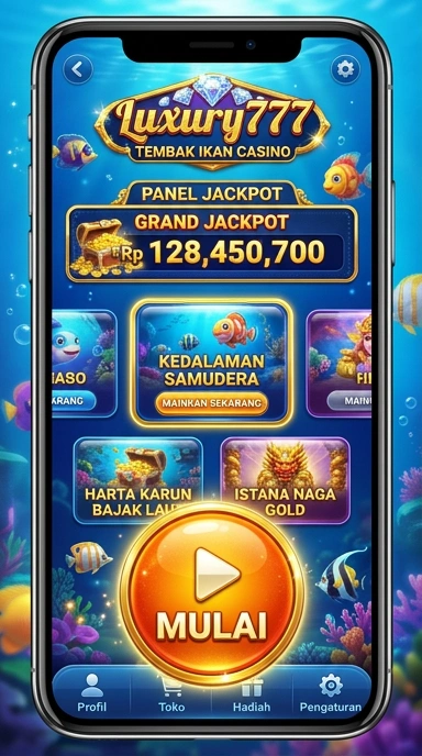 Tampilan awal aplikasi luxury777 yang menarik.